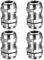 PG7 Connettori per cavi, Set di 4 Pezzi IP68 M12 Passacavo Impermeabile in Ottone, Connettori per Cavi, Connettori a Vite, adatti per Cavi da 3-6,5 mm