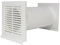 EASYTEC® Kunststoff-Mauerkasten Ø 125 mm mit Teleskoprohr und Rückstauklappe | DN125 | MK125 (weiß)