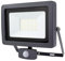 REV Aussenlampe FLARE - LED Aussenleuchte mit Bewegungsmelder, IP44, Strahler außen 50W, 4250 Lumen, 6500K, Erfassungswinkel 90° auf 7m, anthrazit