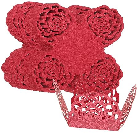 LIFKOME 100 Pièces Plateau de Chocolat Cas d de Bonbons doublures de Chocolat à la Truffe de Chocolat Comestible Caramel Tasse de Chocolat gobelet en Carton des Bonbons Papier