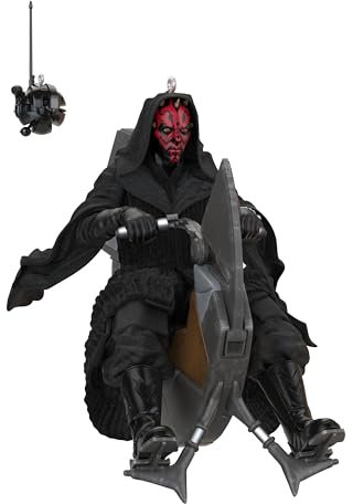 Hallmark Keepsake Christmas Ornaments (Star Wars: The Phantom Menace 25th Anniversary Darth Maul and Sith Probe Droid), Set of 2