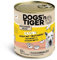 Dogs’n Tiger Adult Hundefutter, Gaudi, Hundenassfutter mit Huhn, Truthahn, Cranberries und Süßkartoffel - ohne Getreide, Zuckerzusatz, künstliche Konservierungsstoffe, 6X 800g