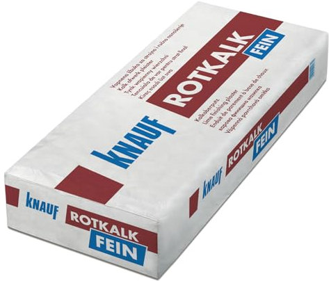 KNAUF Rotkalk Fein Kalkoberputz 0,6mm 25kg für Innen und Außen (1)