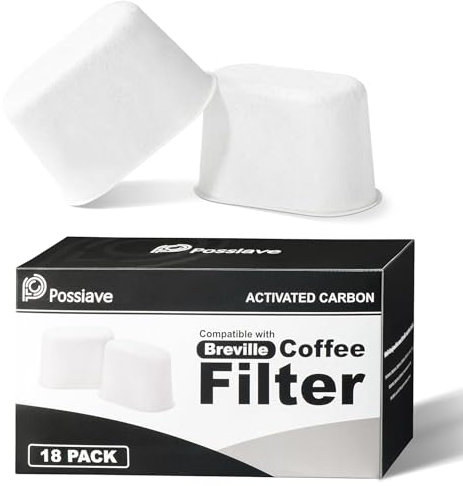 18-Pack Charcoal Water Filters Compatible with Breville BWF100 Machines, Breville Espresso Machine Water Filter Replacements