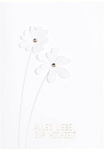 Räder 3D Blumenkarte Alles Liebe zur Hochzeit