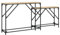 ULUYYUC Nachtschrank Beistelltisch Outdoor Wetterfest Laptoptisch Blumenhocker - Konsolentische 2 STK. Sonoma-Eiche Holzwerkstoff für Wohnbereich Schlafzimmer Balkon Garten