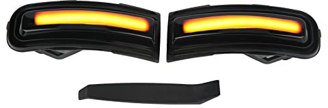 Haosie 2 Pezzi Indicatore di Direzione Dello Specchietto Laterale, Indicatore Ambrato Impermeabile IP67, Compatibile con Renegade 2015-2022
