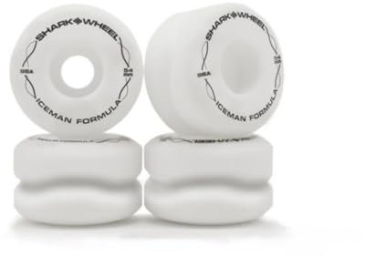 Shark Wheel 54 mm 96A Pro Signature langlebige Skateboard-Räder für reibungsloses Fahren (Iceman-Formel)