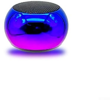 zeroupshop Portable Subwoofer Mini Speaker, For M3 Subwoofer Portable T-WS Series Speakers, 200HZ-20khz Outdoor Party Speakers Support FM Radio(Blue and purple)