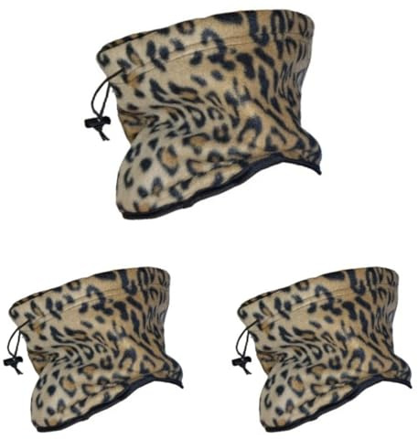 Adult Animal Printed Neck Warmers, Unisex Reversible Fleece Winter Double Layer Windbreaker Neck Gaiters For Outdoor Ski Snowboard Transport Cycling Mask With Adjustable Cord