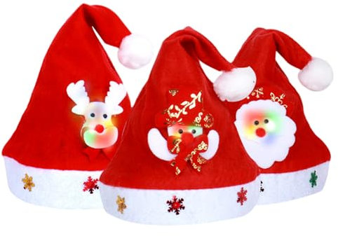 Wjsdsg Weihnachtsdekoration Aus Weihnachtsmütze Party Anzieh Neujahr Bühnen Requisiten Bommelmütze Weihnachten Familientreffen Kopfbedeckung