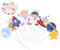 PRETYZOOM Lot De 16 Décorations Pour Astronautes Pour Anniversaire D'enfants Pour Fête Sur Le Thème De L'espace 8 Modèles Uniques