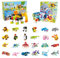 PATEMZON Regalini Fine Festa Bambini, Set di 24 Animali Blocchi da Costruzione Gioco Costruire, 12 IN 1 Costruzioni Mattoncini per Bambini, Regalo Festa Compleanno per Invitati Bambini (1)