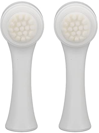 Fictory 2 x Gesichtsreinigungsbürste, doppelseitig, Tiefenreinigung, sanftes Peeling, Gesichtsmassage, glatte Hautlösung