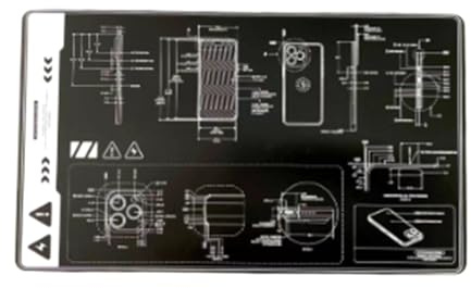 Correa Silicone Soldering Mat High-Temperature, Anti-Static ESD Rework Platform for Hot Air, Desoldering Repair E