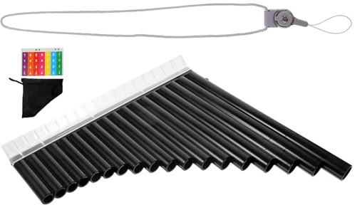 CORHAD Professionelle Panflöte Röhren Medium Abs harz Musikinstrument für Anfänger Angenehmer Griff Klarer Klang Leicht zu Lernen für Schule und Musikunterricht