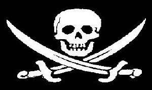 Flagge Fahne Pirat gekreuzter Säbel (Fluch der Karibik) 90x150cm