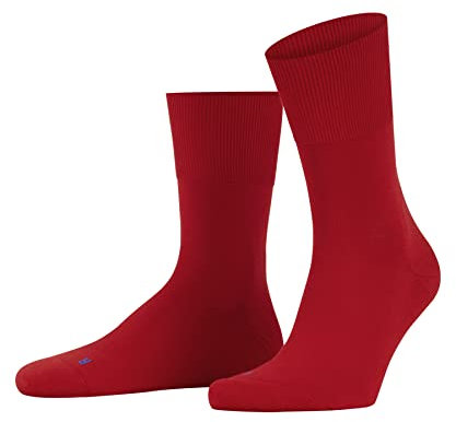 FALKE Unisex Run U Sso Baumwolle Funktionsmaterial Einfarbig Socken , Rot Fire 8150, 37-38