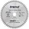 Trend Wood Cordless Circular Saw Blade, 165mm Diameter, 20mm Bore, 52 Teeth, 1.5mm Kerf, +10° Hook, TCT, Extra-Fine Finish, CSB/16552T