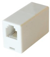 Loops RJ11 Female to Socket Coupler/Joiner Adapter - Phone/Broadband Router Extension