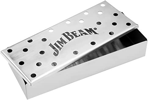 Jim Beam JB0133 Stainless Steel Smoker Box, Silver