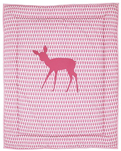 TAFTAN BX-701 Krabbeldecke Reh, 100 x 80 cm, rosa