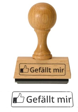 trendaffe Der Gefällt Mir Holzstempel