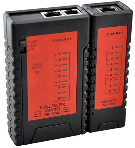 Cruiser Nf-468 Kabeltester für Netzwerk/Telefon RJ11/RJ45, verbessertes Design mit schnelle/langsamen zwei Scan-Modellen