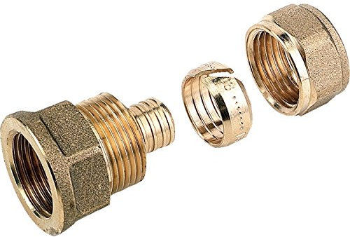 COMAP Raccord à compression mamelon union femelle pour tubes PER - 20x1,9 - 1/2 - TurboPEX - 9402504