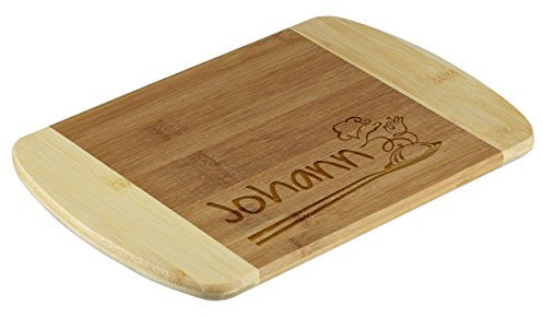 polar-effekt Tagliere per la colazione in bambù con incisione, personalizzabile con nome, tagliere come regalo, 23 x 15 cm, motivo chef