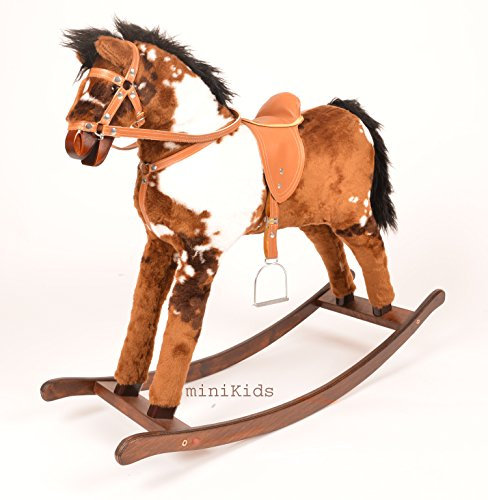 ALANEL Titan Großes Schaukelpferd/Schaukeltier Handarbeit NEU & OVP (Caro) für Kinder, Kind, unisex, Kinder, Schaukelpferd, Holz, Groß, 105cm x 31cm x 79cm, Sitzhöhe: 60cm, Made in EU