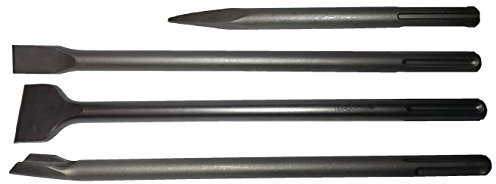 SDS MAX Meißel Satz Set 4-teilig Spitz – Flach – Spat – Kanal Meissel