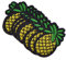 Kesheng 10x Aufbügler Aufnäher Bügelbild Ananas Stickerei Patches Applikation DIY