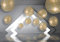 wandmotiv24 Fototapete Kugeln Gold 3D Effekt, XL 350 x 245 cm - 7 Teile, Wanddeko, Wandbild, Wandtapete, Modern, Wasser, Beton M1263