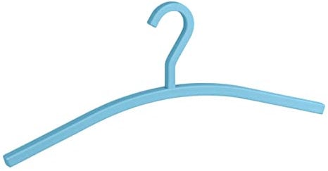 WENKO Kleiderbügel Cubido Blau - Jackenbügel, Garderobenbügel, Polypropylen, 46 x 18 x 1.4 cm, Blau