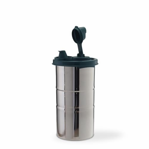 Signoraware Easy Flow Ölspender aus Edelstahl, 650 ml, 1 Stück, Waldgrün