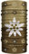 Club of Heroes Edelweiss Bandana, nahtloses Multifunktionstuch 25 x 50 cm aus weicher Mikrofaser/Halstuch Schlauchschal Schal Tuch Schlauchtuch/Berge Alpen Outdoor Blume (Braun)