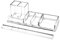 EXPURTAN Schreibtisch-Organizer aus transparentem Acryl, 4-teiliges Schreibtisch-Set + gratis Acryl-Lineal, Schreibtisch-Organisation für Büro oder Zuhause