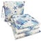 Tex Family Stuhlbezug, weicher Stoff, Loneta, Meeres, Korallenblau, Stuhlkissen