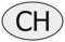 U24 Aufkleber Autokennzeichen CH = Schweiz Autoaufkleber Sticker
