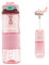 EULANT Tritan Gourde Sport avec Paille 600ML,Qualité Supérieure Bouteille D'eau pour Adulte Etudiants Enfant,pour vélo Camping Randonnée Pilates Scolaires Bureau,Sans BPA,Rose