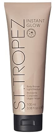 St.Tropez Self Tan Instant Glow, Light/Medium Shade, Smudge-Proof Body Makeup, Vegan, Natural & Cruelty Free, 100ml