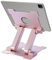 AJ advancegin Tablet Ständer Aluminium Verstellbar Tablet Halterung Höhenverstellbare Tablet Halterung Kompatibel mit iPad Pro Air Mini 11 12.9 iPhone 15 Huawei MatePad Galaxy Tab bis 13,5 Zoll-Pink