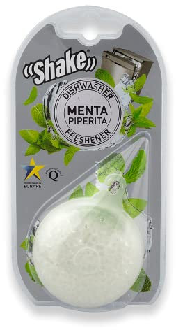 SHAKE Spülmaschinen Deo (Minze) • Duft für Geschirrspüler • Frischer Spülmaschine Duft gegen Gerüche • Geruchsentferner Spülmaschine • 1 Stück