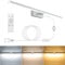APONUO LED Spiegelleuchte mit Schalter, 15W 60cm 1400LM 3000K-6000K Dimmbare Badezimmerspiegelleuchte mit Fernbedienung Edelstahl Schminkbeleuchtung IP44 600mm Wandleuchte Bilderleuchte