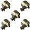 On1shelf Confezione da 5 morsetti per tubo benzina Jubilee in acciaio inox, 9-11 mm, colore: argento