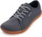 WHITIN Barfußschuhe Herren Barfussschuhe Barfuss Schuhe Breite Barfuß Sneaker Knit Barefoot Shoes Minimalschuhe Zehenschuhe Weit Zero Drop Sport Grau 44 EU