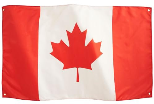 Runesol Drapeau National Du Canada 3x5, 91x152cm, Bannière En Forme De Feuille D'érable, 4 Œillets En Laiton À Chaque Coin, Fête Du Canada, Célébrez Le Canada, Drapeaux De Qualité Supérieure