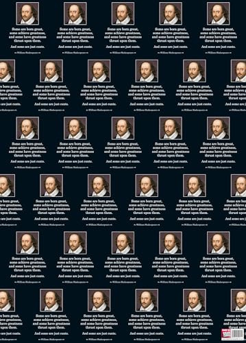 Shakespeare Quote Rude Gift Wrap x 3 sheets - Very Rude Wrapping Paper - Perfect for Him Her Friends Family - Quality Wrapping Paper - Dean Morris Cards