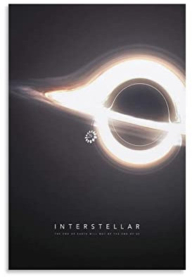 Enartly Leinwand Bilder Interstellar Film Canvas Wall Art Soggiorno Poster Camera da letto Decor Pittura 50x70cm Senza Cornice